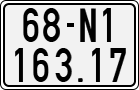 License plate of Vietnam, Motorcycles