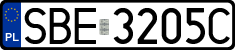 License plates of Poland, Regular car plates