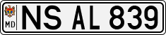 License plate of Moldova, Cars (1992)