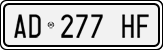 License plate of Italy, Cars (1994 year series)