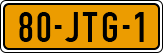 License plate of the Netherlands, Cars