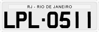 License plate of Brazil, Private owners (1990)