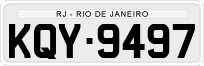 License plate of Brazil, Private owners (1990)