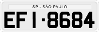 License plate of Brazil, Private owners (1990)