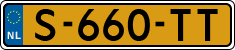 License plate of the Netherlands, Cars
