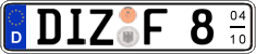 German license plate, Seasonal plates
