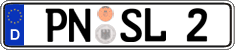 German license plate, Regular plates