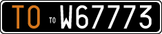 License plate of Italy, Cars (1927 year series)