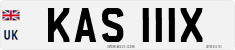 License plate of the United Kingdom, 1963 year system