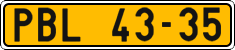 License plate of the Czech Republic, Commercial vehicles (1960)