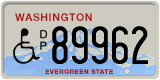Washington, Vehicles for disabled persons (D/P 12345)