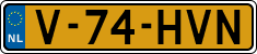 License plate of the Netherlands, Light Commercial Vehicles (1994 system)