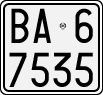 License plate of Italy, Motorcycles (1927 year series)