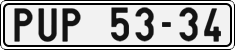 License plate of the Czech Republic, Cars (1960)