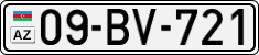 License plate of Azerbaijan, Cars