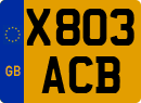 License plate of the United Kingdom, 1983 year system