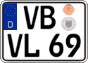 German license plate, Regular plates