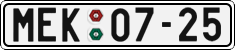 License plate of the Czech Republic, Cars (1960)