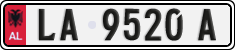 License plate of Albania, Cars (1993)