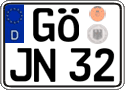 German license plate, Regular plates