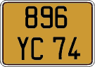French license plate, FNI