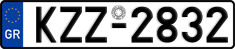 License plate of Greece, Cars