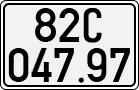 License plate of Vietnam, Cars
