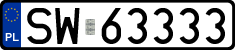 License plates of Poland, Regular car plates