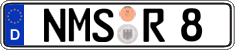 German license plate, Regular plates