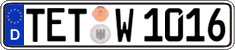 German license plate, Regular plates