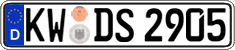 German license plate, Regular plates