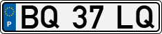 License plate of Portugal, Regular plates