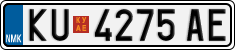 License plate of North Macedonia, Regular plates (2012)