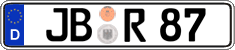 German license plate, Regular plates