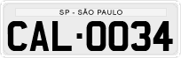 License plate of Brazil, Private owners (1990)