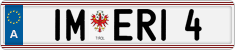 License plate of Austria, Vanity Plates