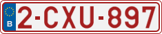 License plate of Belgium, Regular plates (2010)