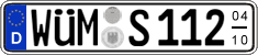 German license plate, Seasonal plates