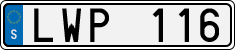 License plate of Sweden, Regular plates