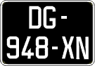 French license plate, SIV (oldtimers)