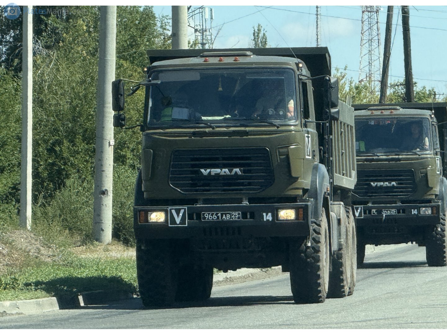 9661 ав 25, Ural (UralAZ) 6370 6370, 2012­–