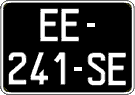 French license plate, SIV (oldtimers)
