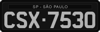 License plate of Brazil, Oldtimers (1990)