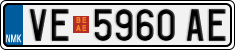 License plate of North Macedonia, Regular plates (2012)
