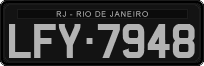 License plate of Brazil, Oldtimers (1990)