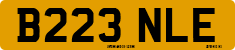 License plate of the United Kingdom, 1983 year system