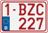 License plate of Belgium, Regular plates (2010)