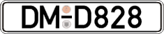 German license plate, Regular plates