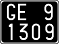 License plate of Italy, Cars (1927 year series)