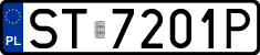 License plates of Poland, Regular car plates